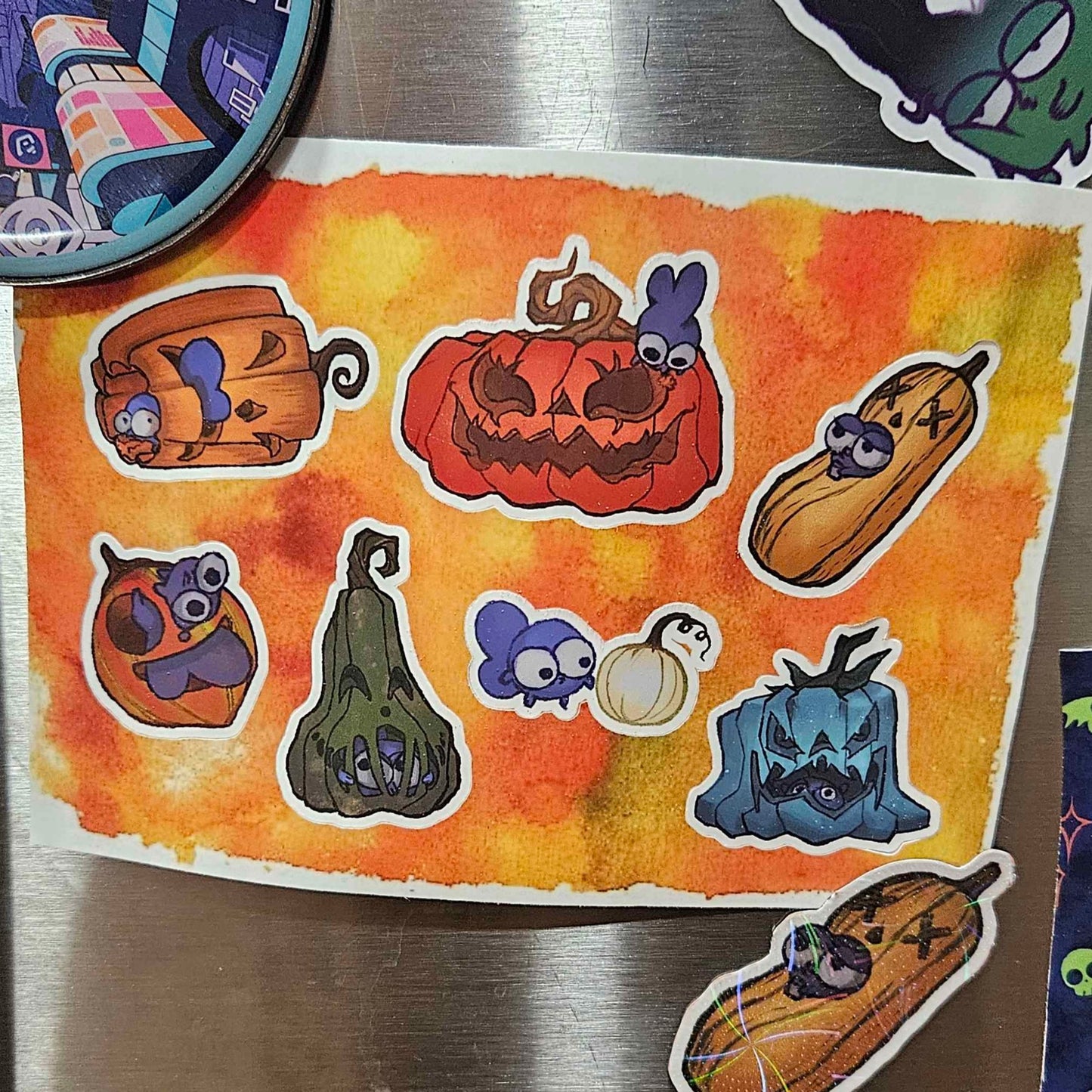 JACK O'LANTERN BONES stickers singles
