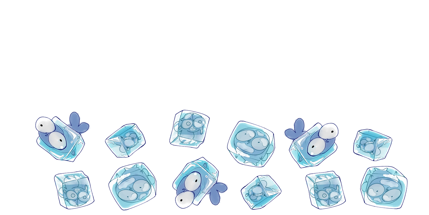 YCH icecube fish tumbler